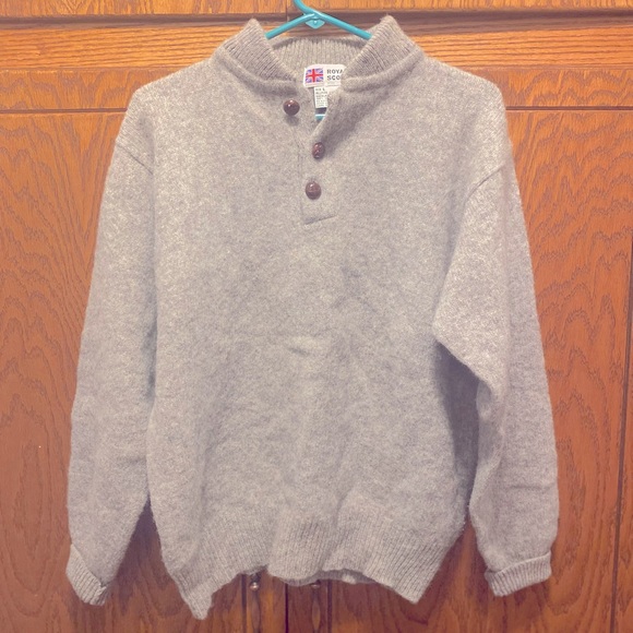 royal scott Other - Vintage Royal Scott Gray Shetland Wool Sweater